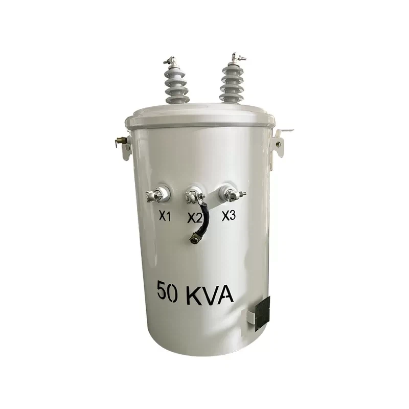 50kva_single_phase_oil_immersed_pole_mounted_distribution_transformer